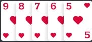 Nasa ibaba ang isang video poker hand order form na magagamit ng mga manlalaro para sa mabilis na sanggunian: