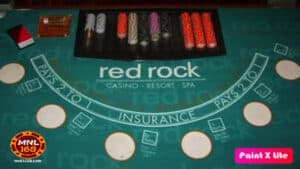 ang larawan ay blackjack table